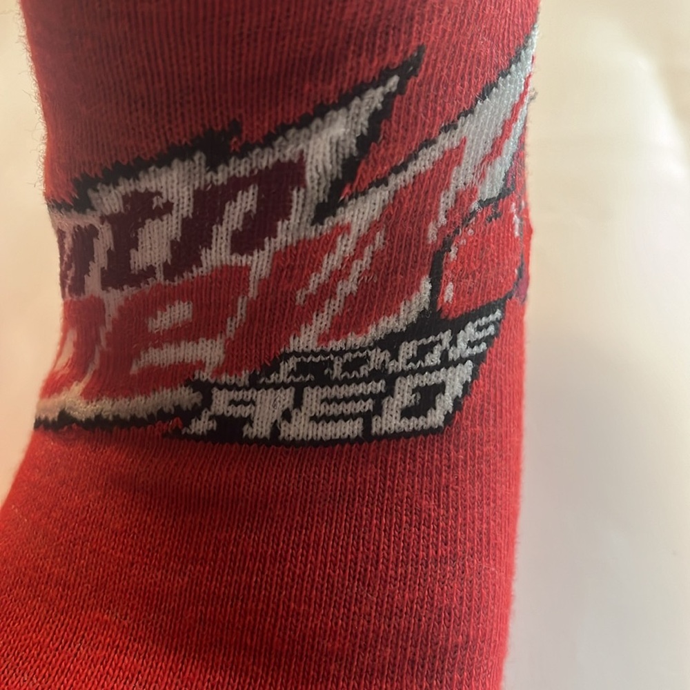 Mountain Dew Code Red Ankle Cotton Socks NWT - Picture 6 of 6